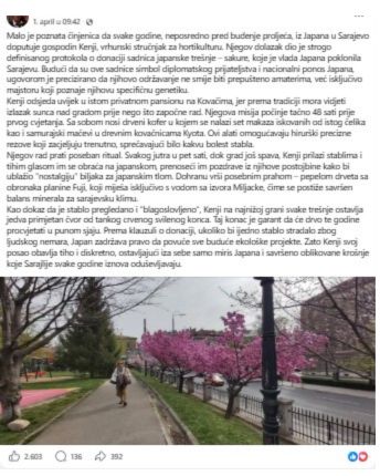 Dirljiva ali sporna objava s društvene mreže