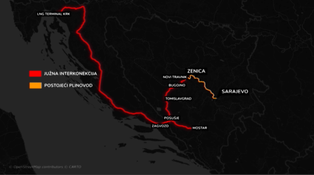 Južna interkonekcija - preuzeto do N1 BiH