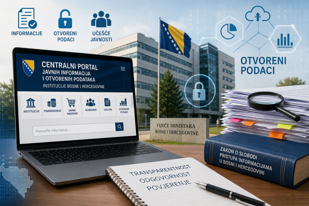 Centralni portal javnih nformacija - ilustracija napravljena pomoću AI