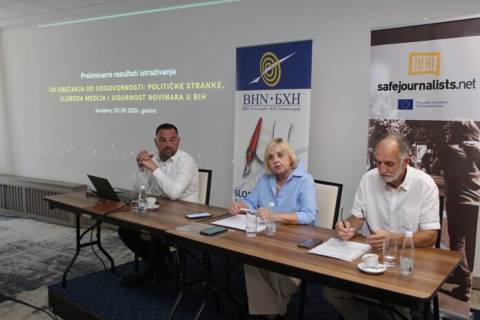 Press konferencija Udruženja BH Novinari